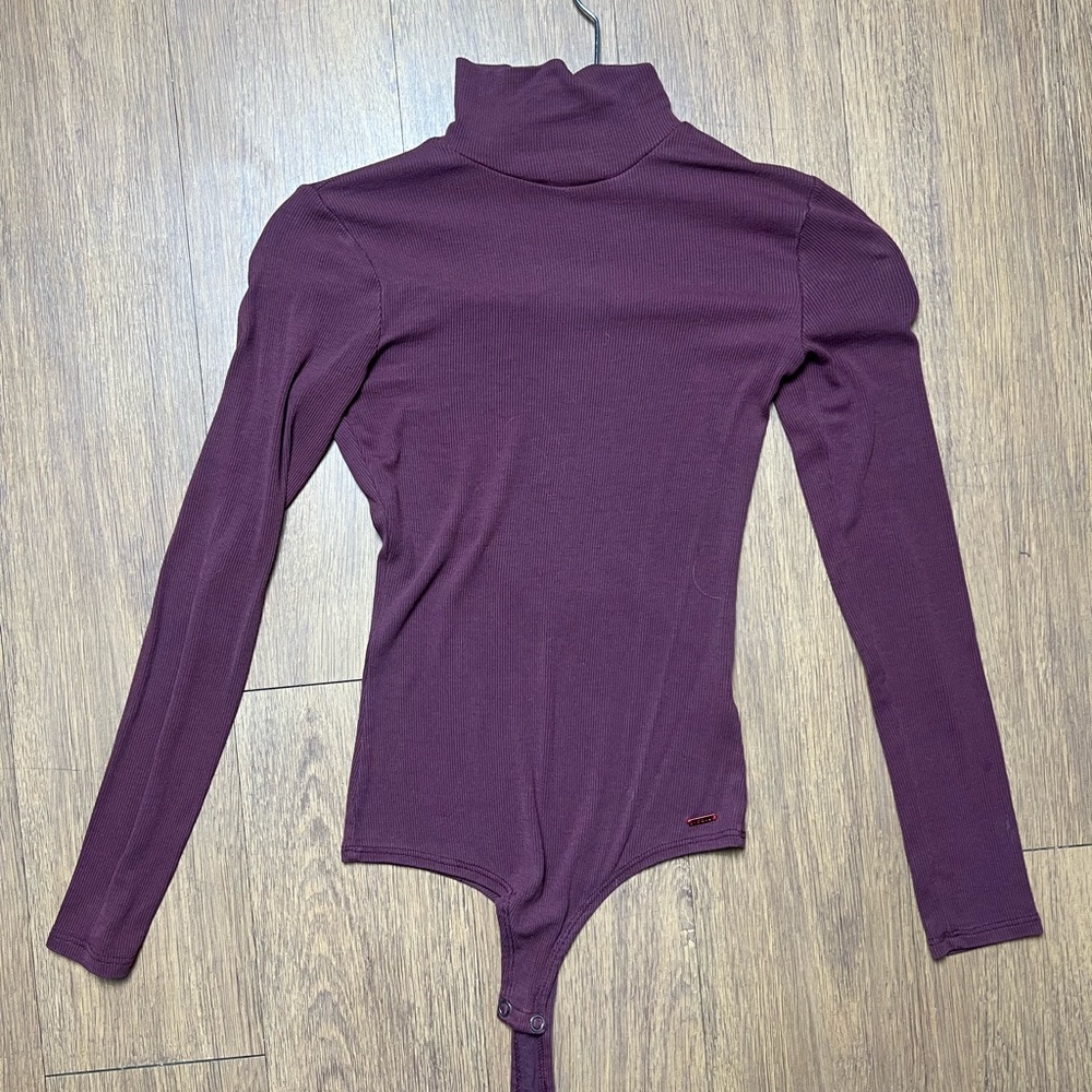 n:PHILANTHROPY Plum Long Sleeve Bodysuit